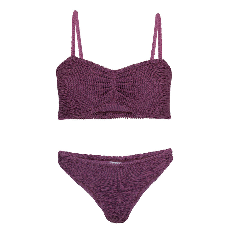 Aura Bikini Metallic Grape