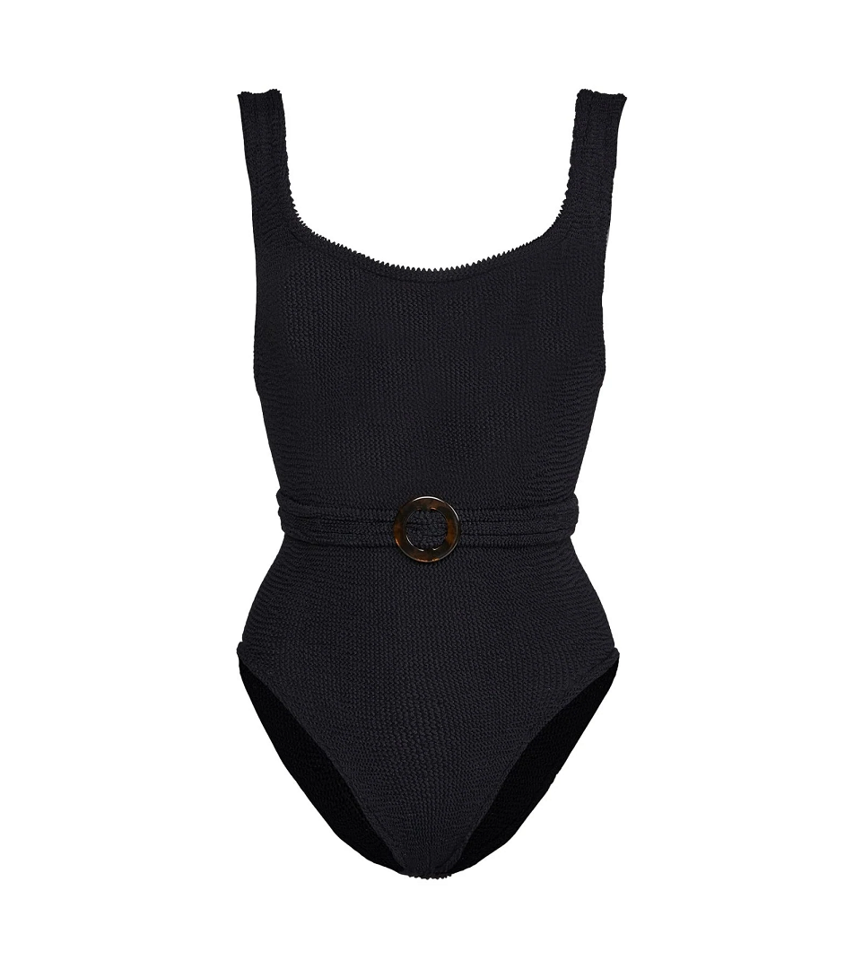 Solitaire Belted One Piece Black