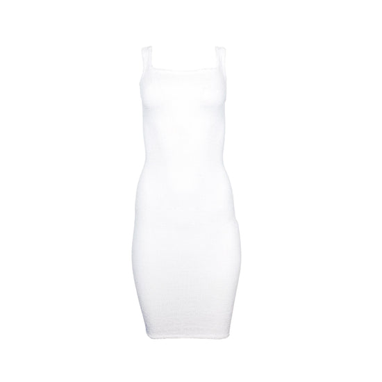 Load image into Gallery viewer, Tank Dress Crinkle White
