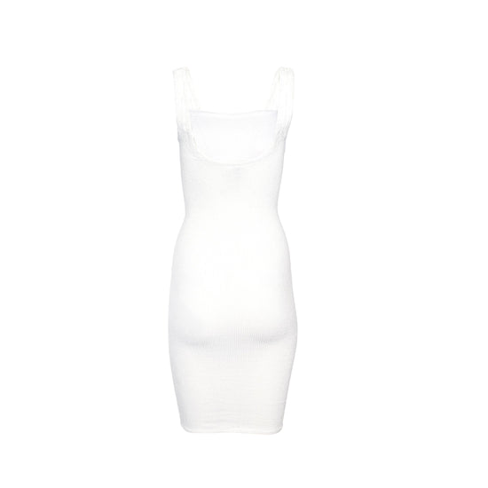 Load image into Gallery viewer, Tank Dress Crinkle White
