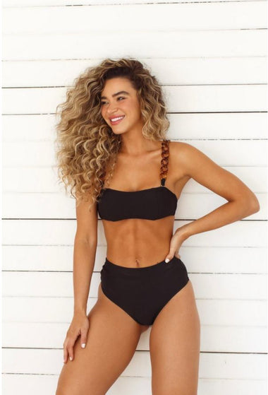 Hot Pants Bottom Black - Bikini Bottom