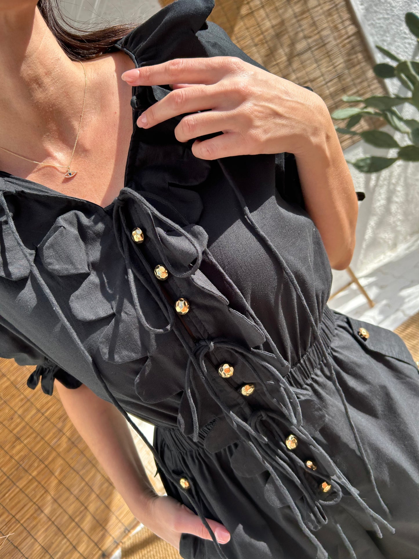 Load image into Gallery viewer, Yelena Jumpsuit Plain Black - Jumpsuit
