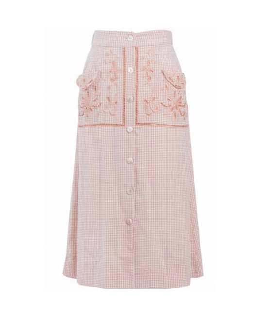 Gingham Skirt Midi