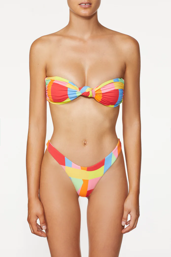 Load image into Gallery viewer, Designer Bikini Bottoms in Mosaic Print
