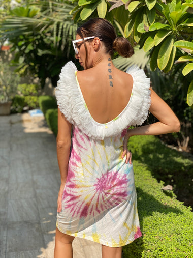 Biarritz Short Tule Dress Tie Dye Ice Cream - Dress