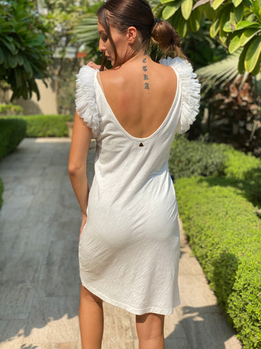 Biarritz Short Tule Dress Tie Dye White - Dress