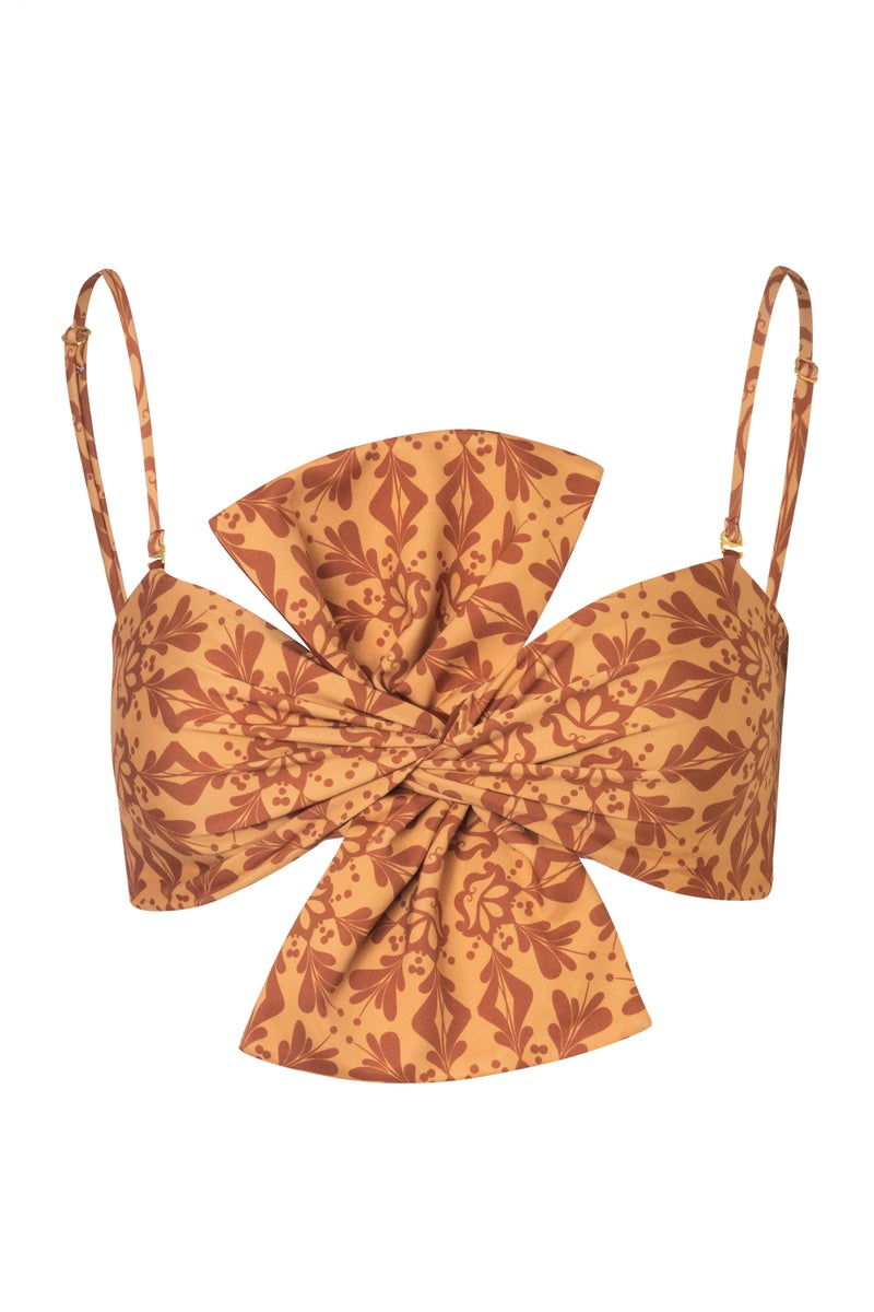 Albatross Top Mustard/Arabesque Brown