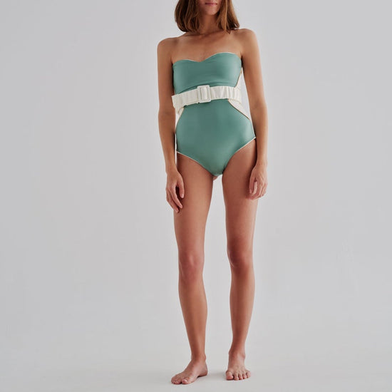 Ruched Belt Ivory