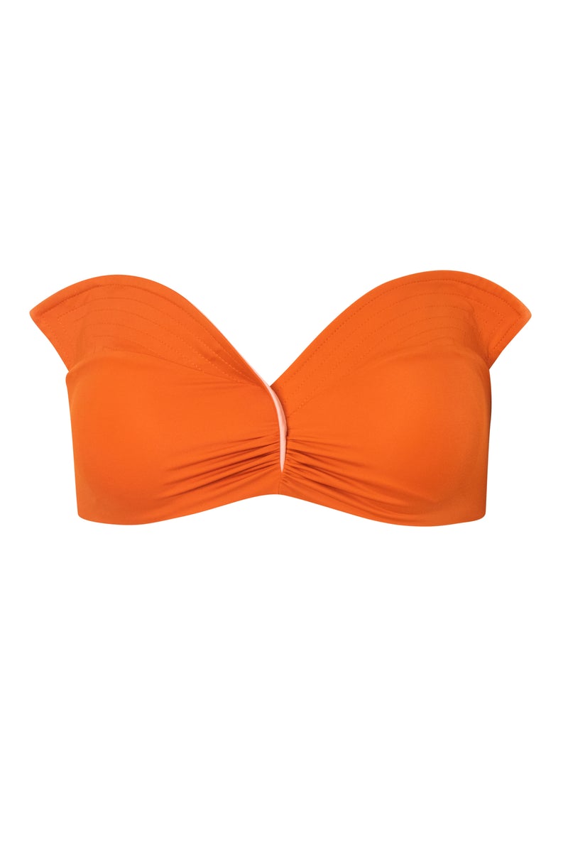 Load image into Gallery viewer, Victoria Top Orange/Rose - Bikini Top
