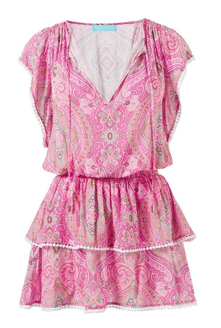 Load image into Gallery viewer, Keri Blush Paisley Dress - Dress
