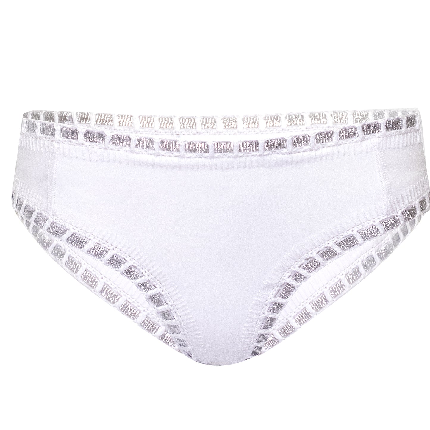 Load image into Gallery viewer, Valentine Boyshort Bottom White - Bikini Bottom
