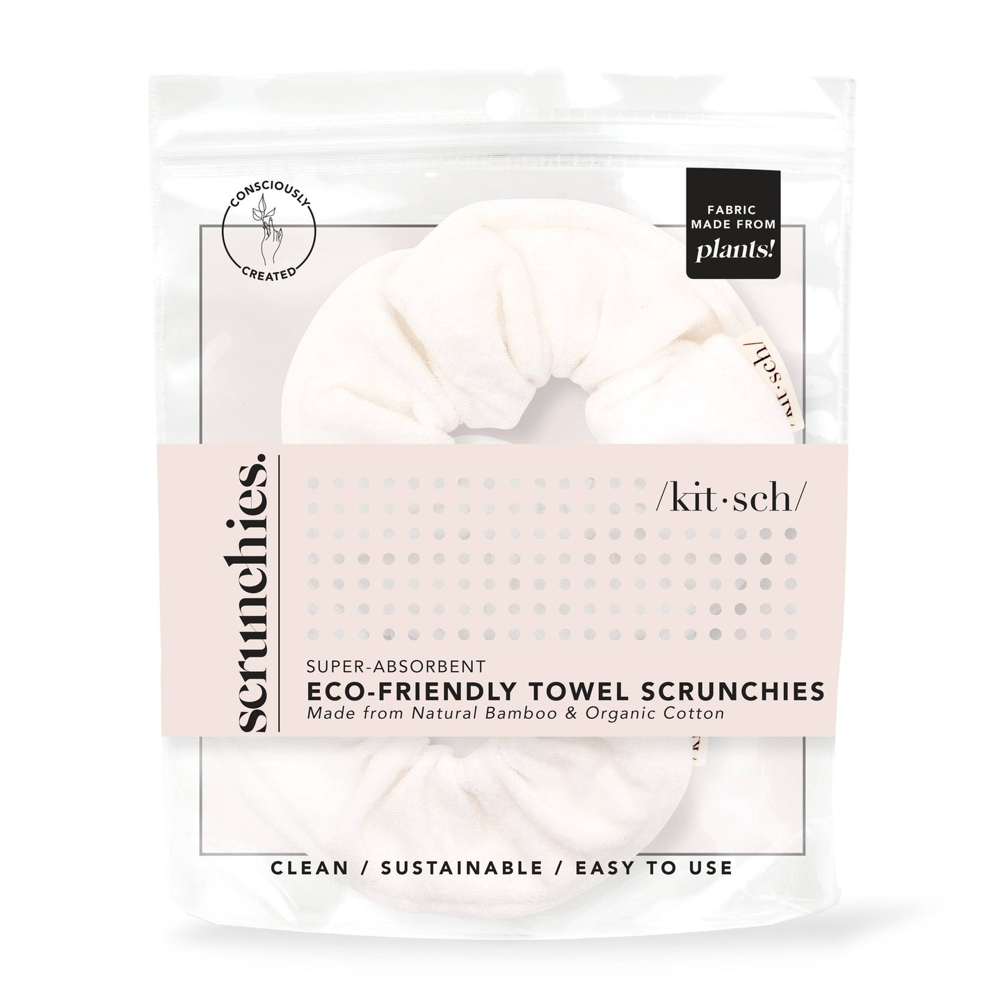 Load image into Gallery viewer, Eco Friendly Towel Scrunchies Ivory
