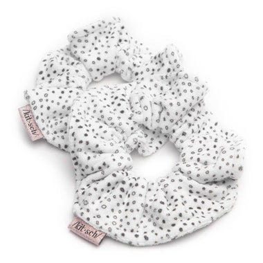 Microfiber Towel Scrunchies 2pcs Micro Dot - Hair Accessories