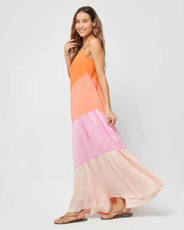 Leona Dress Peche Punch - Dress