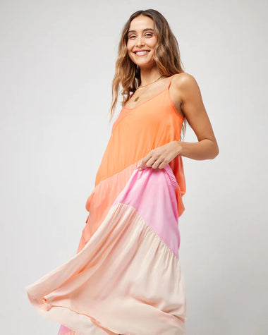 Leona Dress Peche Punch - Dress