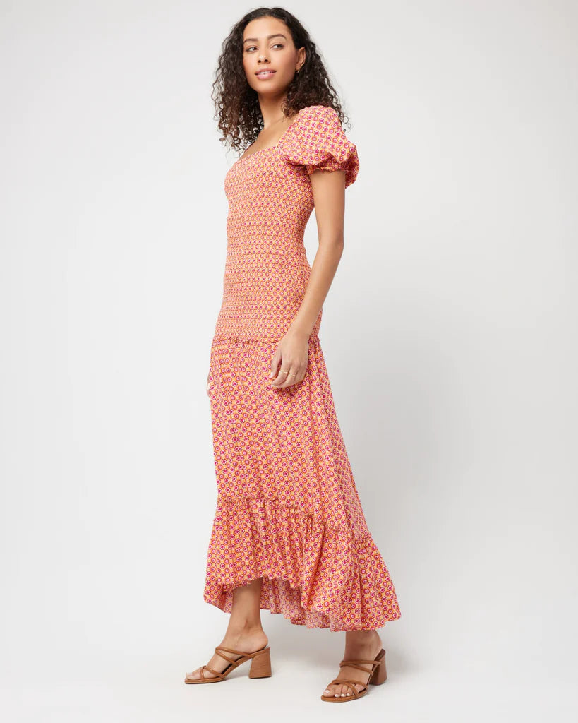 Womens Shirred Summer Dress