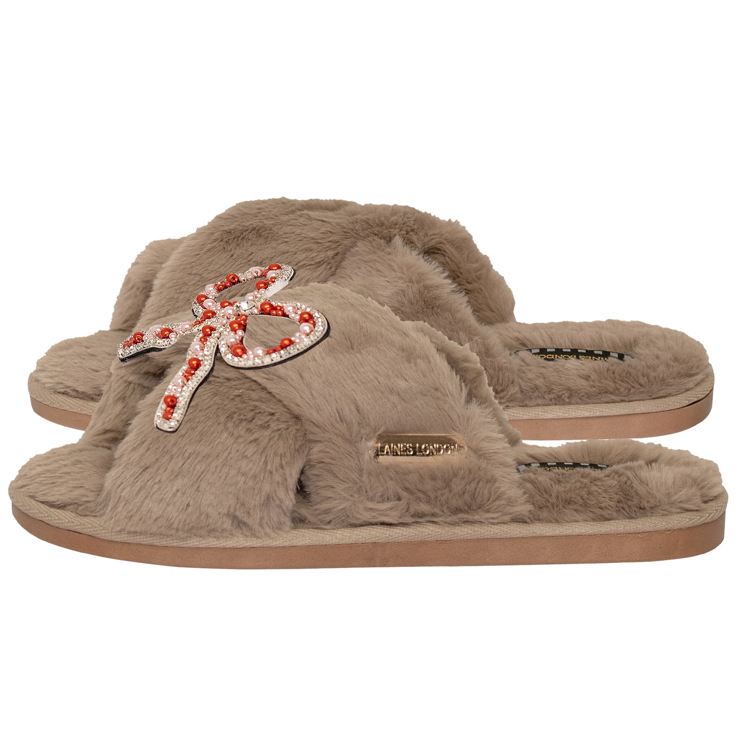 Load image into Gallery viewer, Bow Classic Slipper Toffee - Slipper
