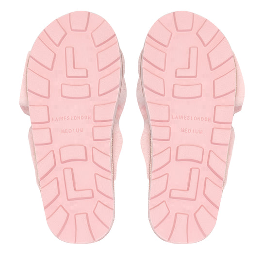 Pink Quilted Heart Chic Slider - Slipper