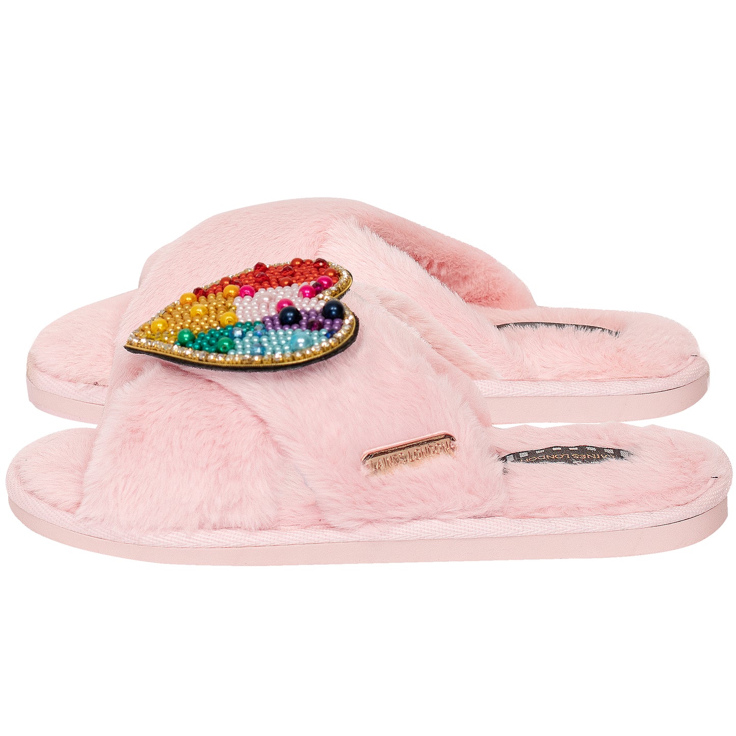 Load image into Gallery viewer, Rainbow Heart Classic Slipper Pink - Slipper
