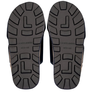 Silver Starfish Chic Slider Black - Slipper