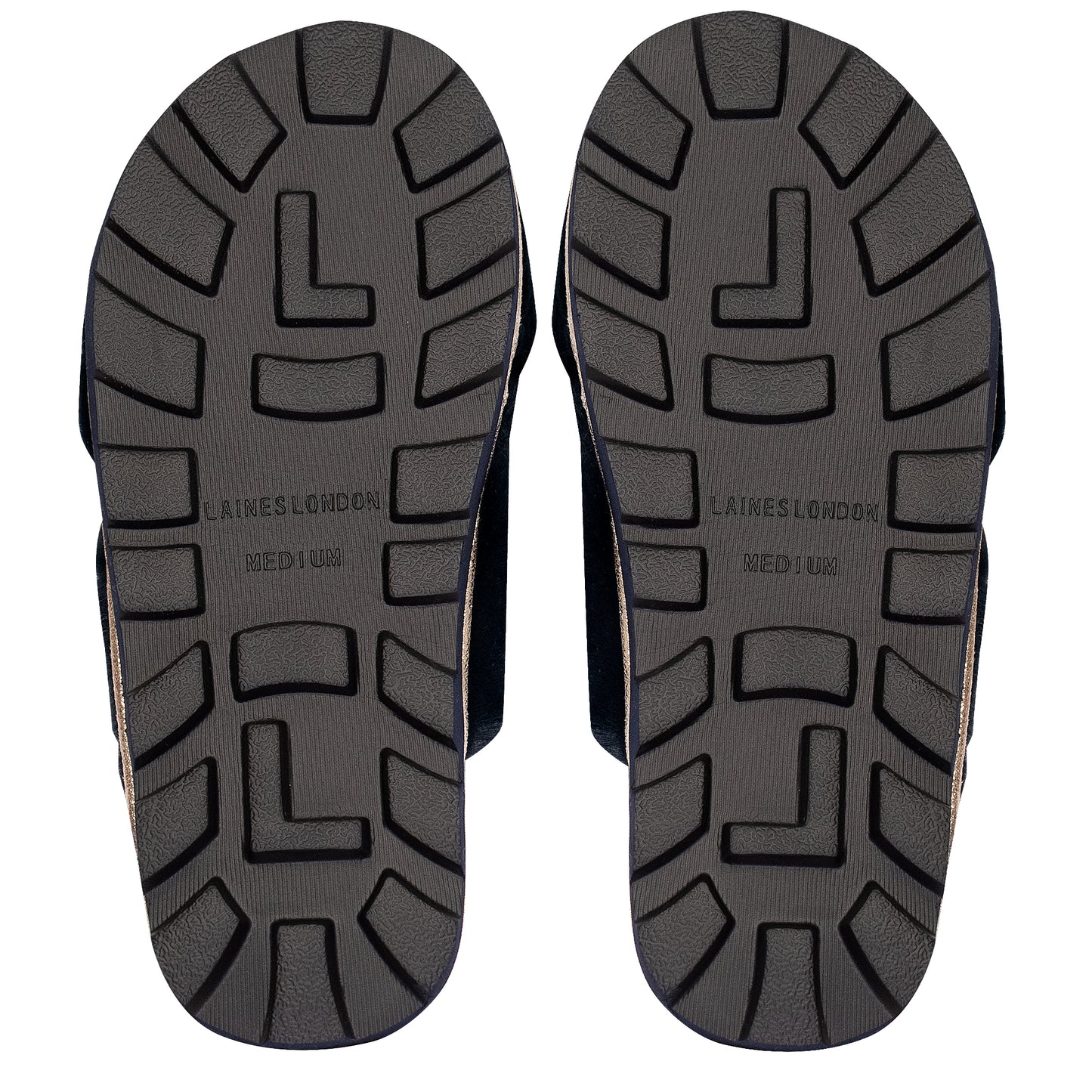 Load image into Gallery viewer, Silver Starfish Chic Slider Black - Slipper
