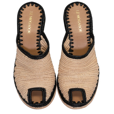 Jessica Wedges Nude Black - Shoes