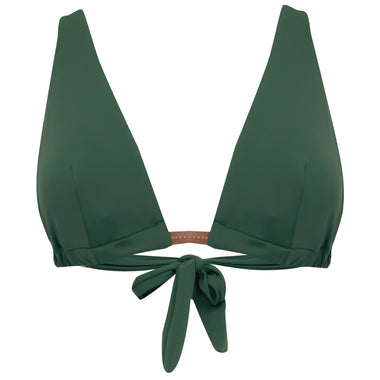 Wide Strap Bikini Top Brunswick Green - Bikini Top