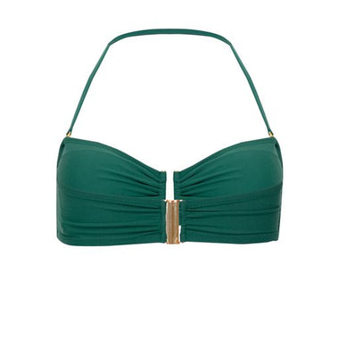 Drop Bandeau Bikini Top Green - Bikini Top