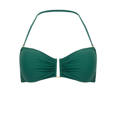 Drop Bandeau Bikini Top Green - Bikini Top