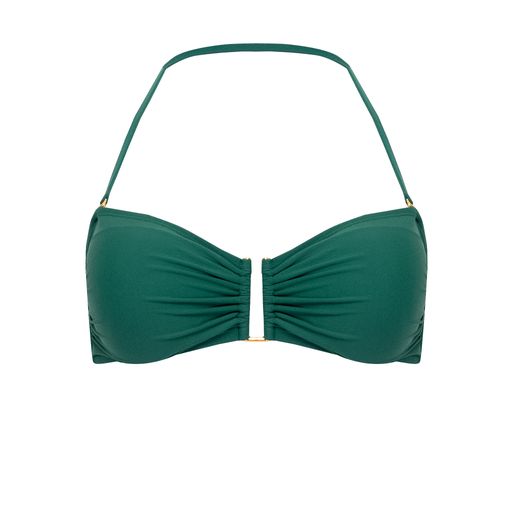 Load image into Gallery viewer, Drop Bandeau Bikini Top Green - Bikini Top

