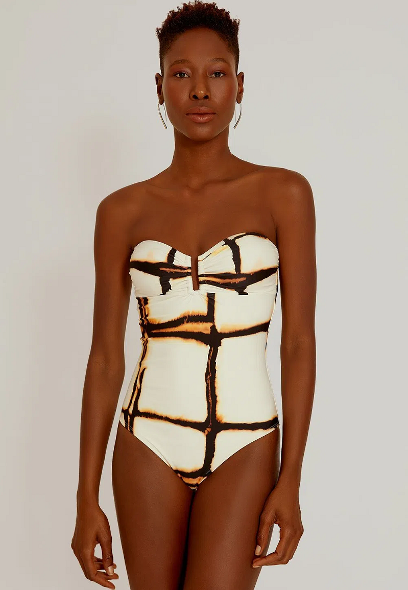 Drop Bandeau One Piece Rust