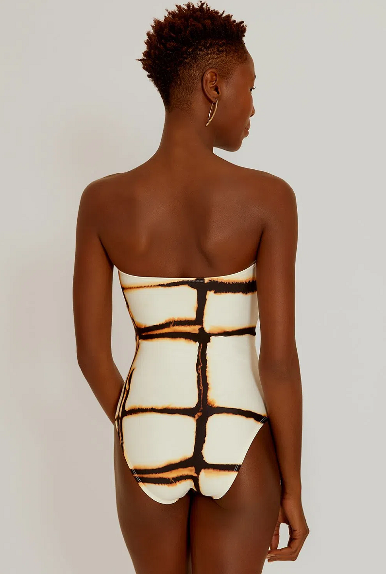 Drop Bandeau One Piece Rust