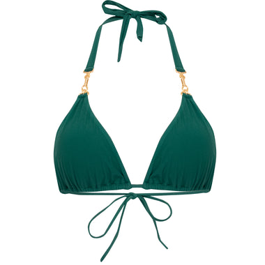 Hardware Halter Bikini Top Green - Bikini Top