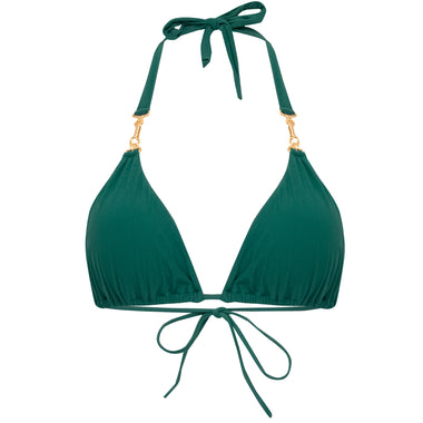 Hardware Halter Bikini Top Green - Bikini Top