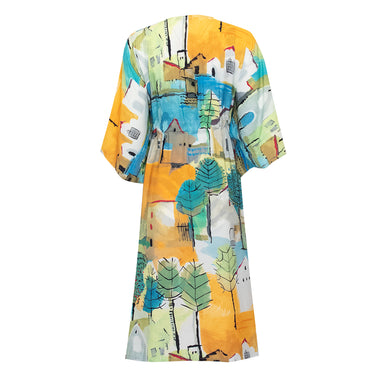 Pleated Waisted Caftan Caraiva - Kaftan