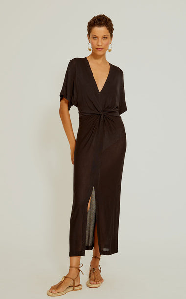 V-Neck Cover Up Black - Cover Up