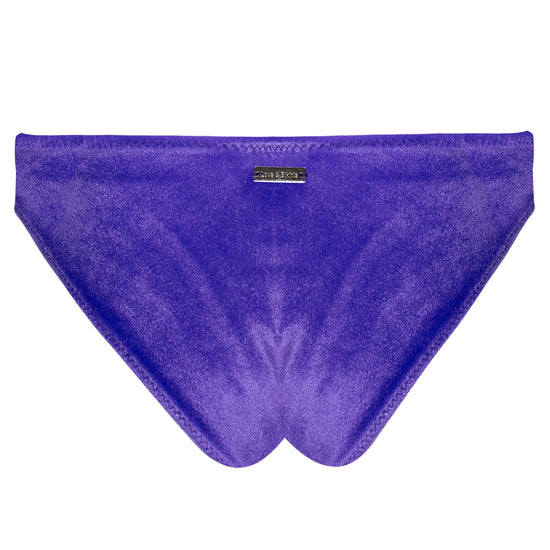 Amy Velvet Bikini Bottom Purple