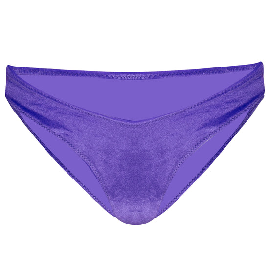 Amy Velvet Bikini Bottom Purple