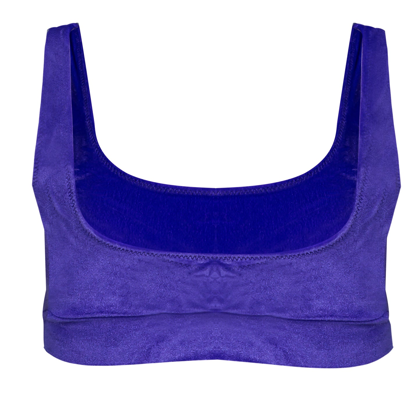 Amy Velvet Bikini Top Purple