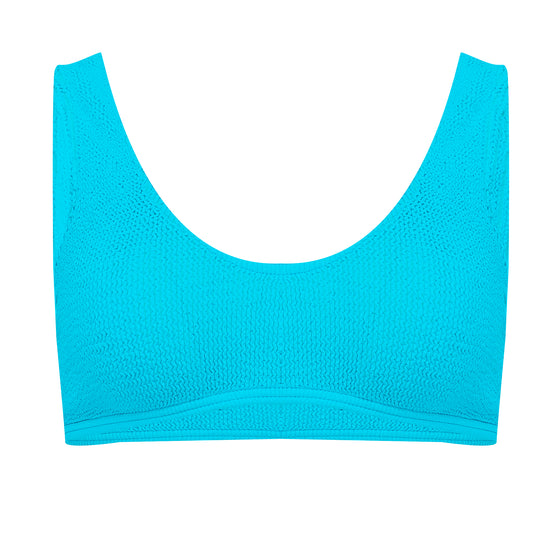 Barcelona Bikini Top Scuba Blue