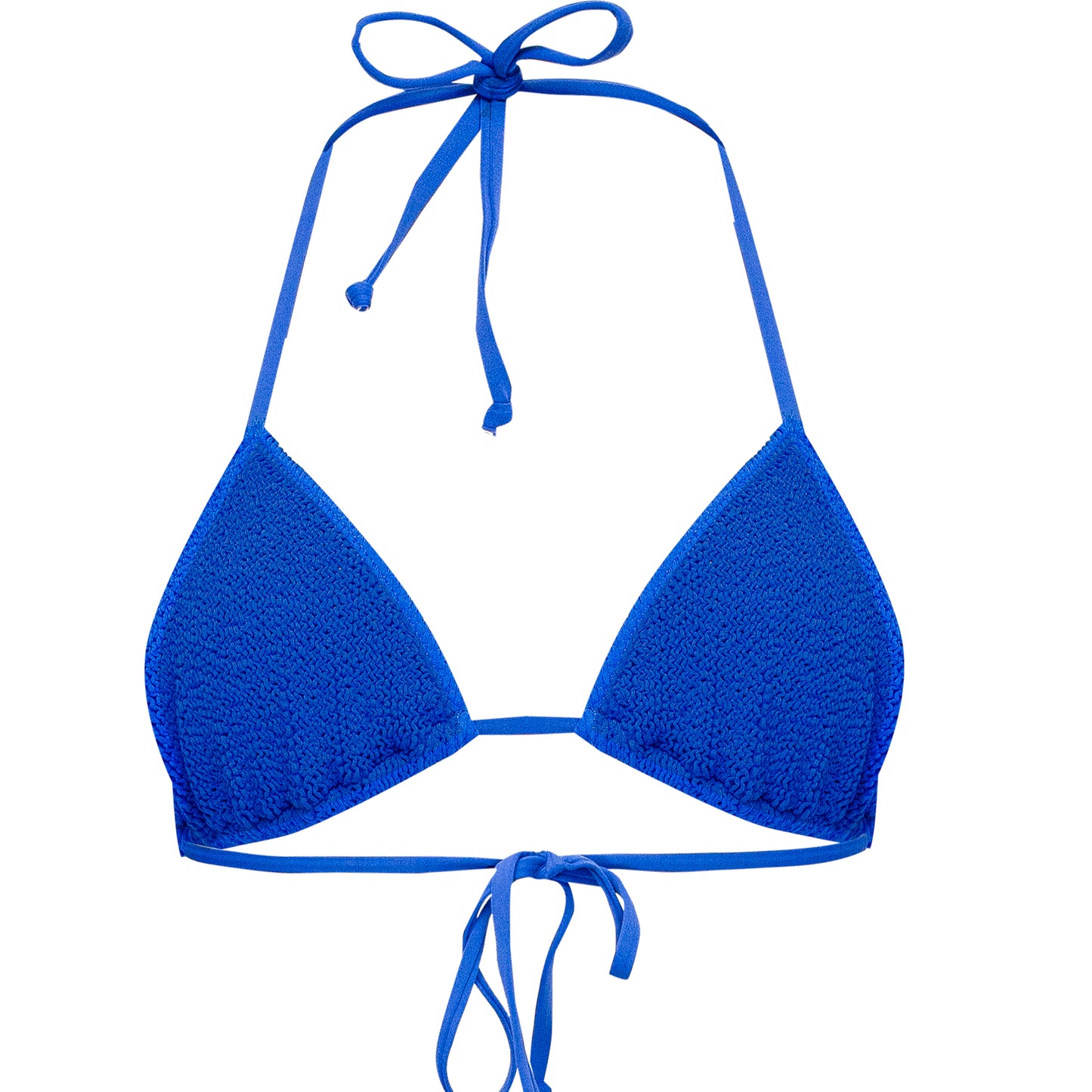 Load image into Gallery viewer, Jamaica Triangle Bikini Top Blue
