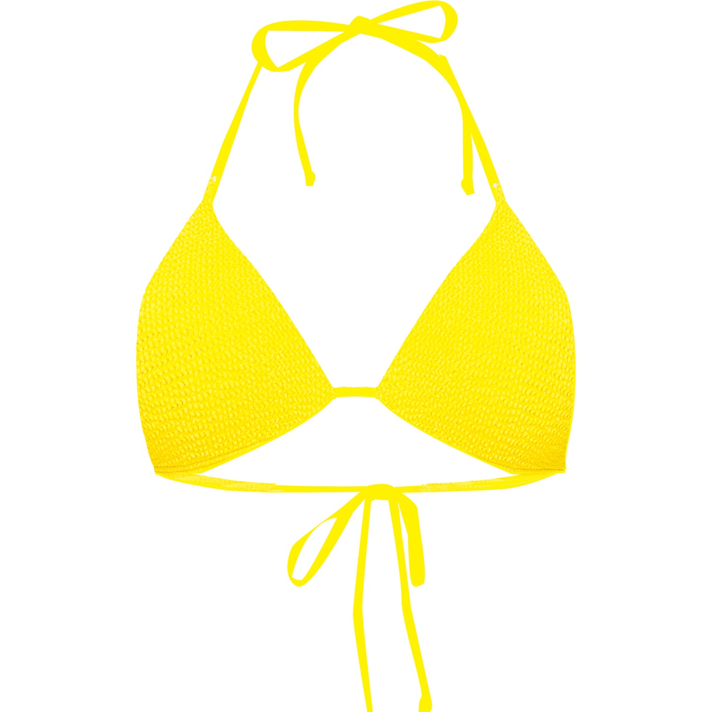 Load image into Gallery viewer, Jamaica Triangle Bikini Top Yellow - ONE SIZE - Bikini Top
