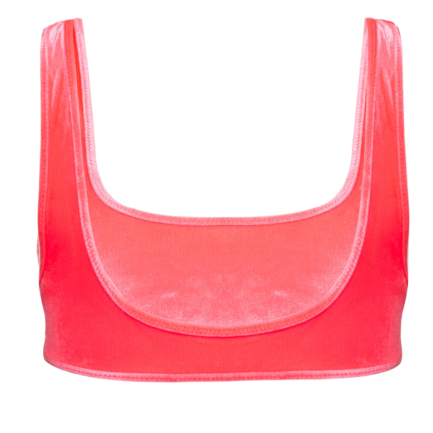 Load image into Gallery viewer, Lily Velvet Bikini Top Hot Pink - Bikini Top
