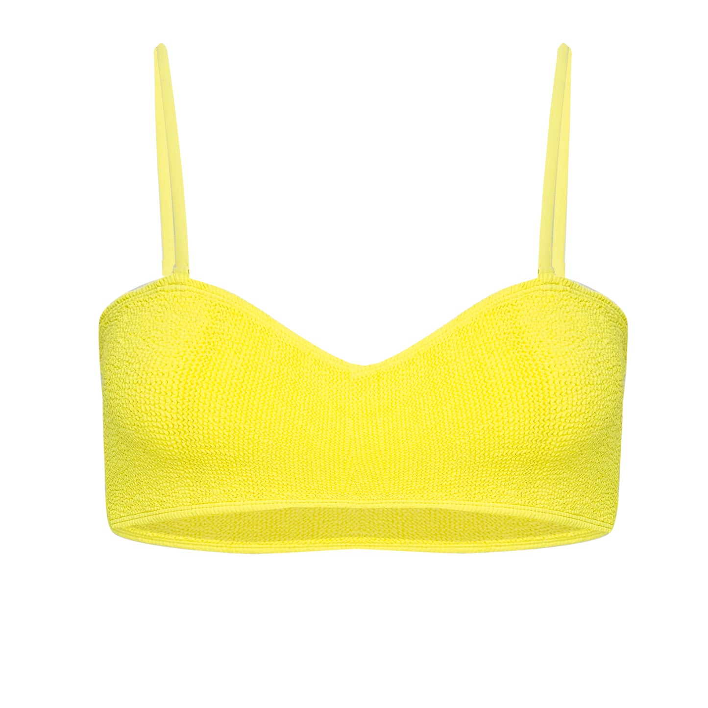 Load image into Gallery viewer, Maldives Bikini Top Yellow - ONE SIZE - Bikini Top
