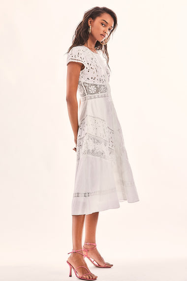 Adaly Dress True White - Dress