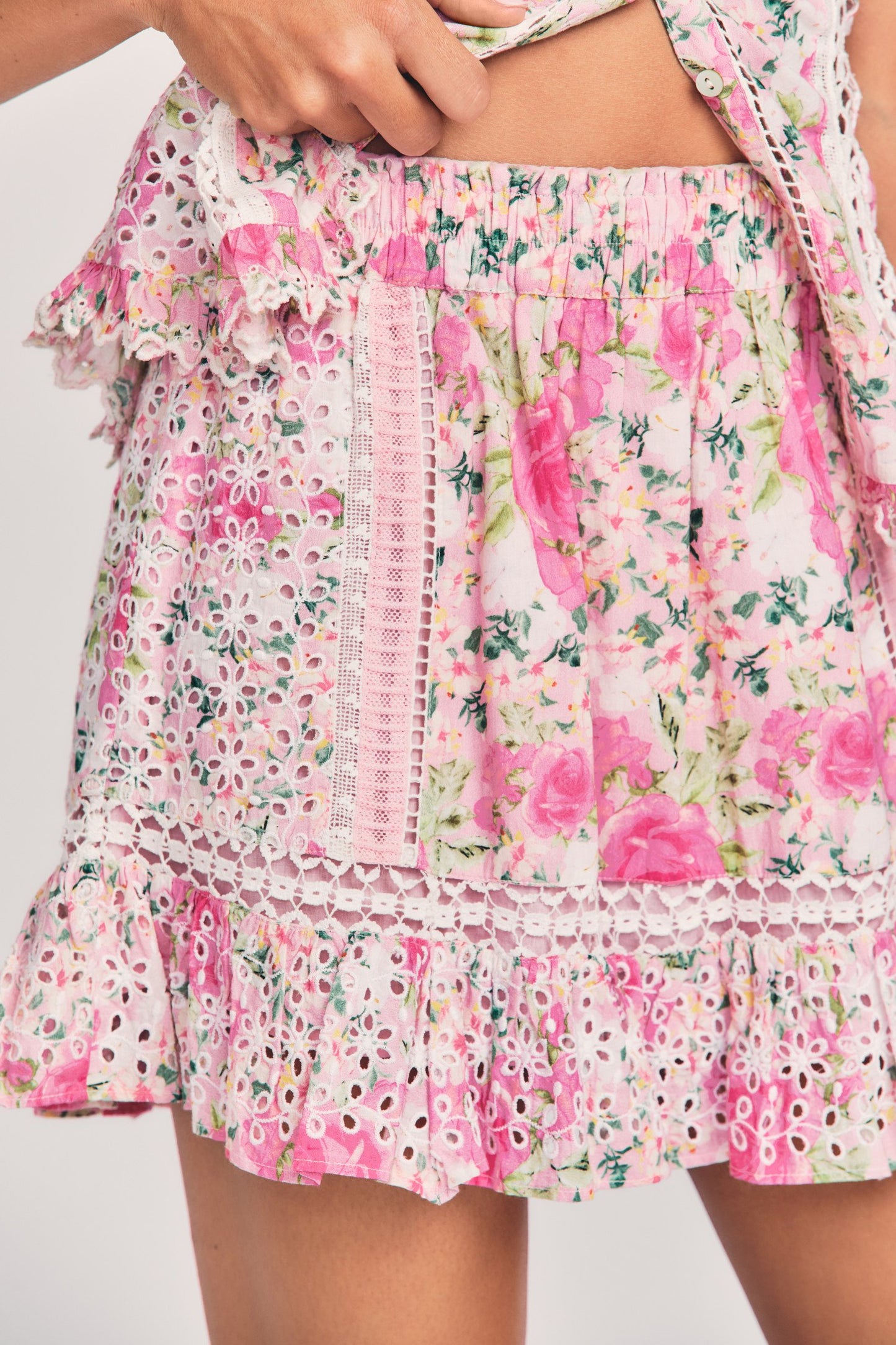 Mini Skirt with Elastic Waistband