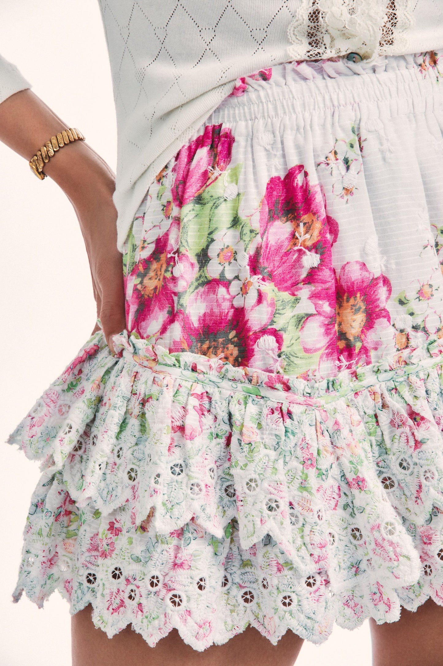 Load image into Gallery viewer, Cairo Skirt Garden Glow Pink
