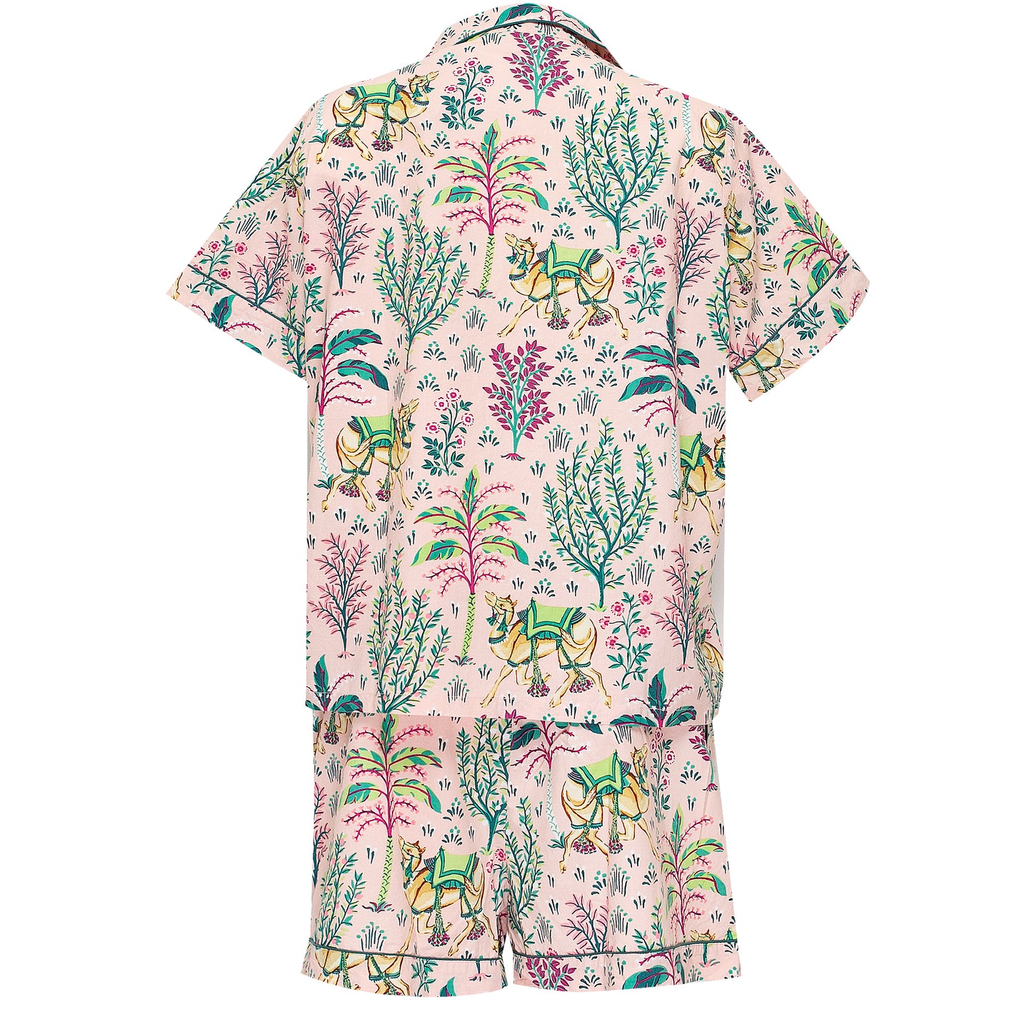 Load image into Gallery viewer, Camel’s Courtyard Short Sleep Set Rose - Pajama
