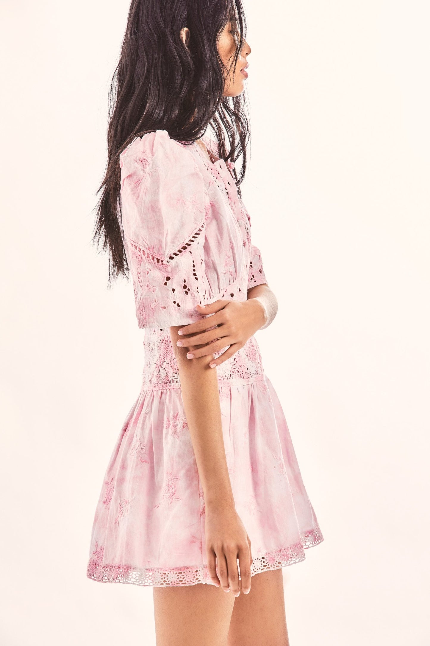 Load image into Gallery viewer, Pink Tie Dye Mini Dress
