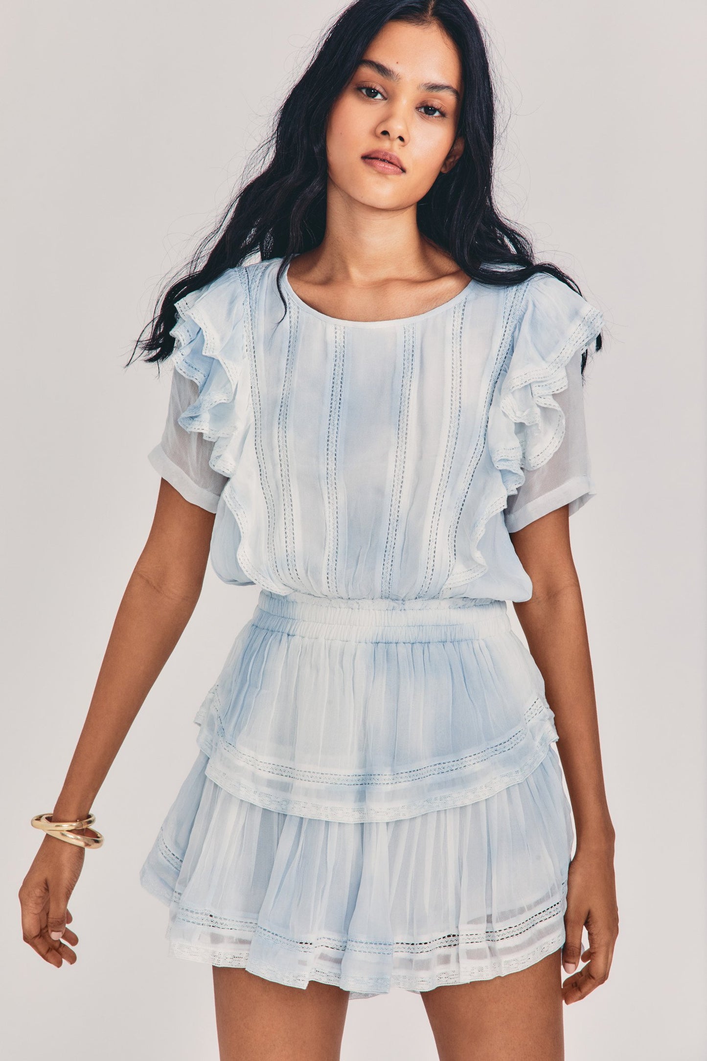 Natasha Dress Bedroom Blue Hand Dye